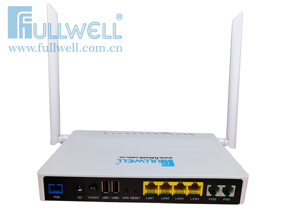 GPON ONU,4GE+2POTS+ac WIFI